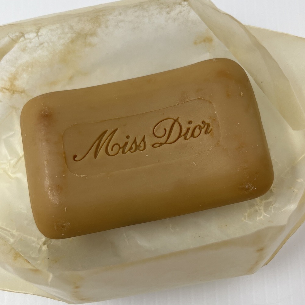 MISS DIOR Vintage Soap Christian Dior 80g | 2.7oz Scented Bar Wrapped in Case